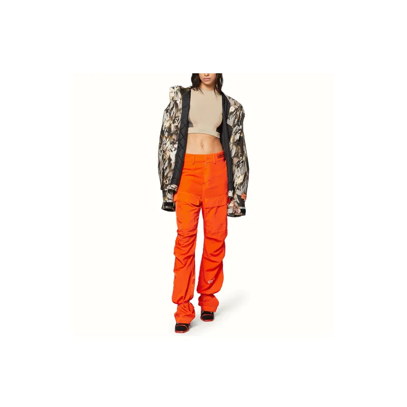 HERON PRESTON Knitted Sweatpants Women's Orange-3