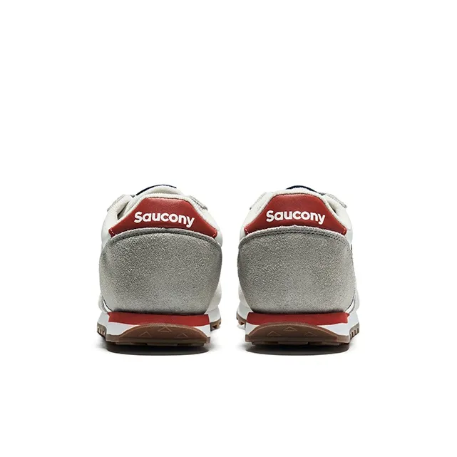 Saucony Jazz Original Low Top Kids' Running Shoes Gray Blue Red Kids'-3