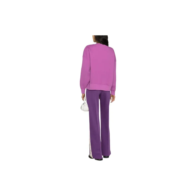 PALM ANGELS Slogan Print Sweatshirt Purple-2