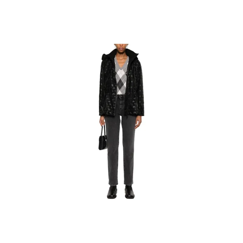 EMPORIO ARMANI Logo print Tonal Hooded Jacket-1