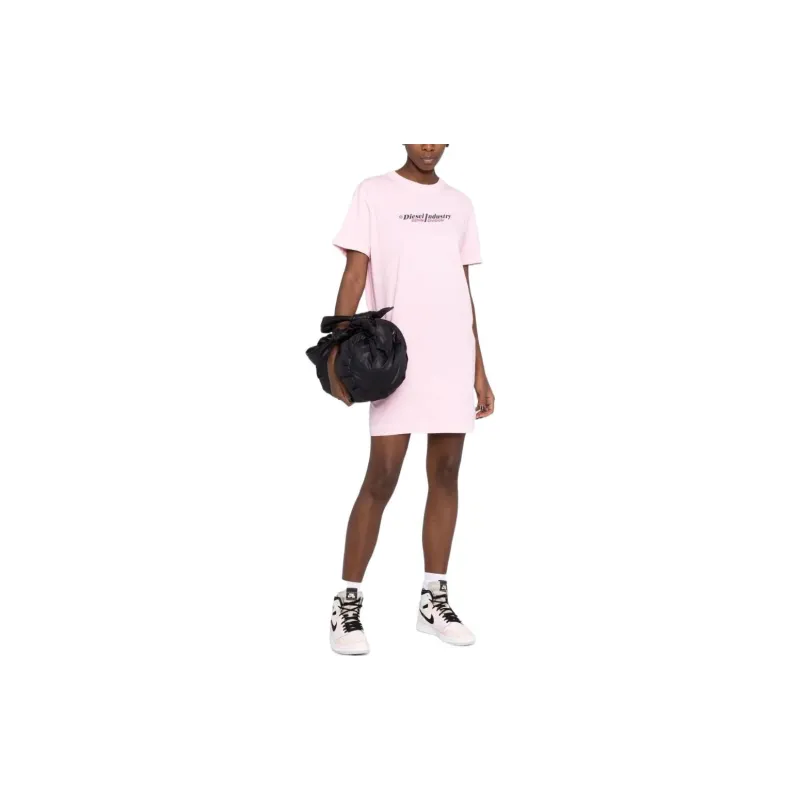 DIESEL Short-Sleeved Dresses Women's Pink-1
