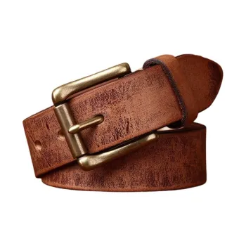 JEANSWEST Cow Leather Leather Belts Men's 3.5cm