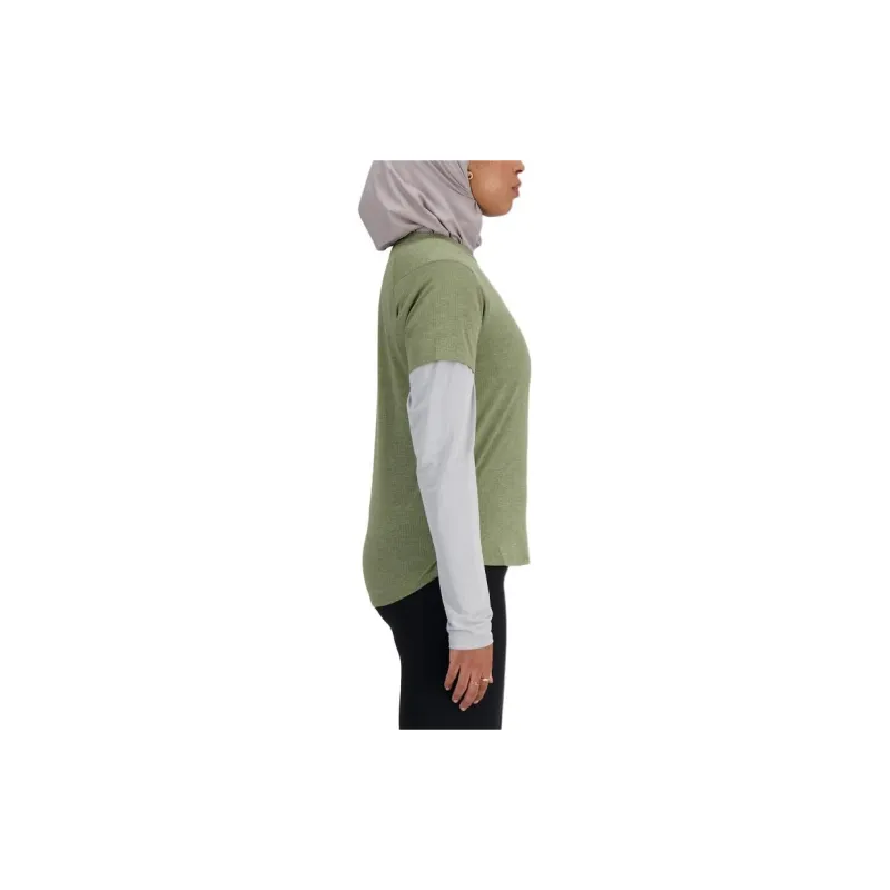 New Balance T Shirt Women's Olive Green-2