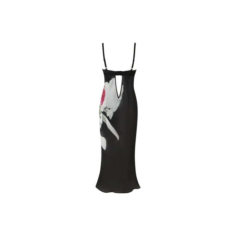 I.AM.GIA ASALIA MIDI DRESS Slip Dresses Women's Black-1