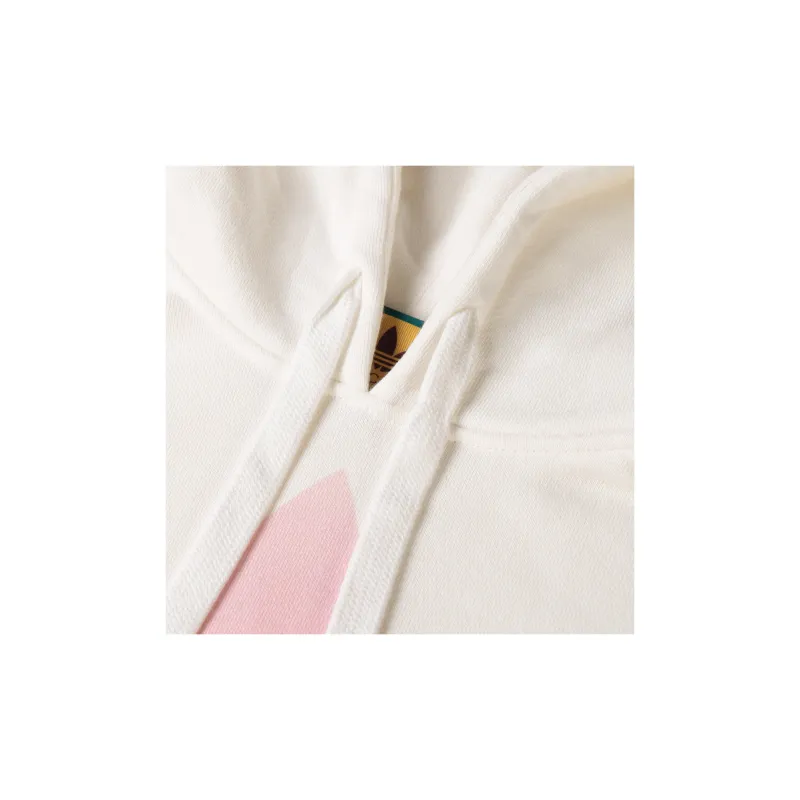 GUCCI X Adidas Jersey Hooded Sweatshirt White-2