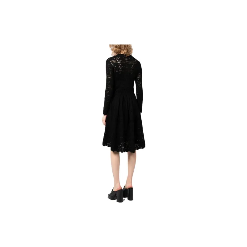 PRADA Flared skirt Crochet Dress-1
