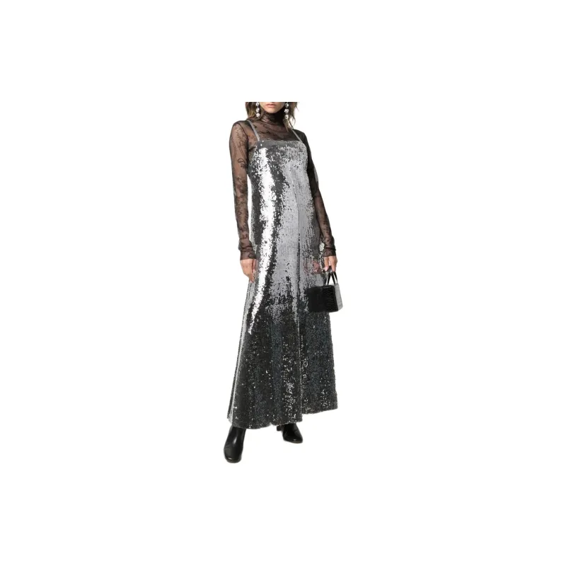 JUNYA WATANABE Metallic effect Sequinned Maxi Dress-1