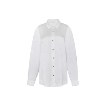 SILKY MIRACLE Shirts Skirt Women's Pearl White