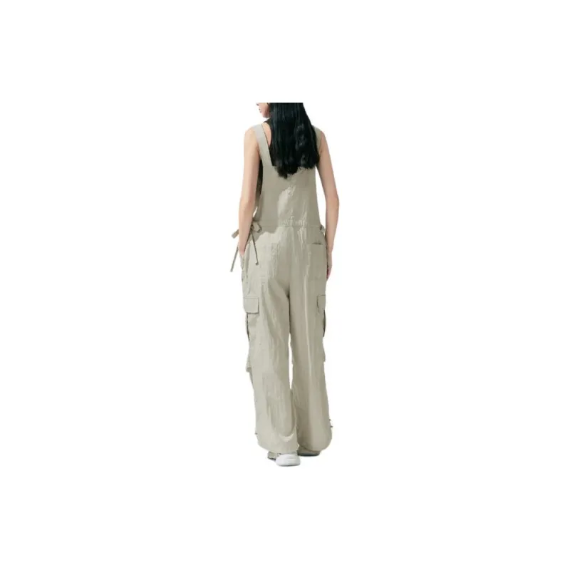 URBAN REVIVO Overalls Women's Light Khaki-2