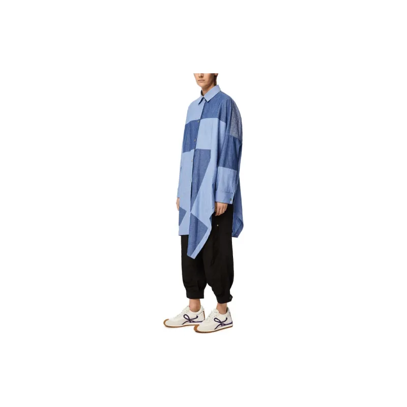 LOEWE Long Sleeved Dresses Women's Blue-1