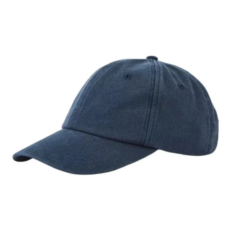 BY CREATIONS Cotton Baseball Caps Unisex Beige/Navy Blue-3