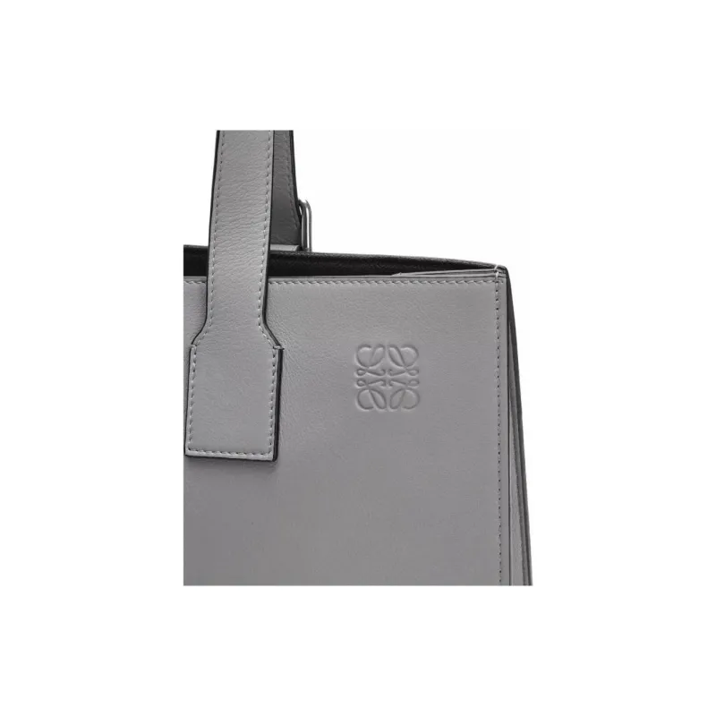 LOEWE Cow Leather Tote Bag, Shopping Bag, Shoulder Bag, Handbag Regular Men's Asphalt Gray-3