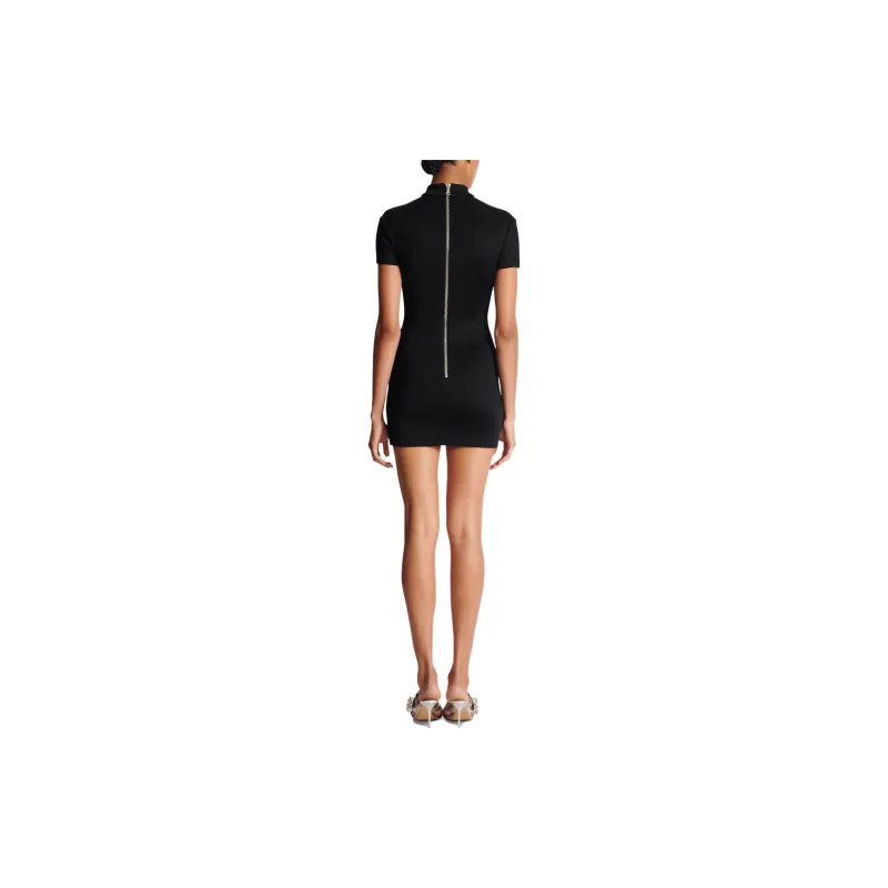 BALMAIN Fringe Detailed Stretched Mini Dress-3