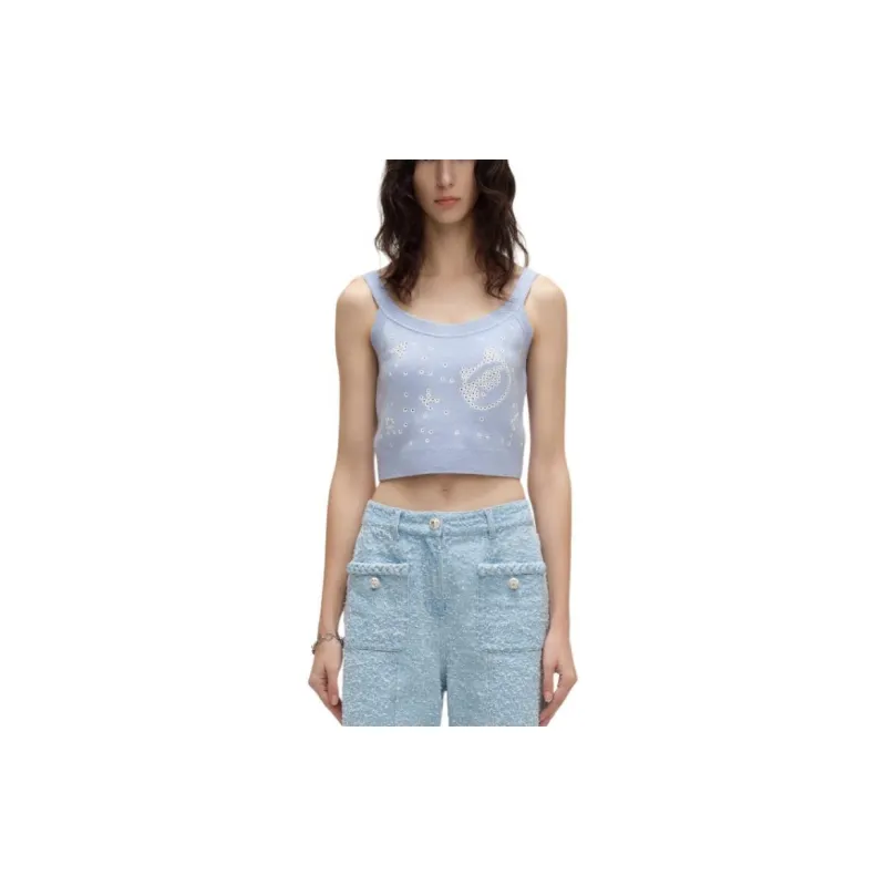 KARL LAGERFELD SS24 Tank Top Women's Blue-3