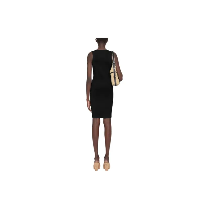 Givenchy 4G Plaque Ribbed Knit Tank Dress-2