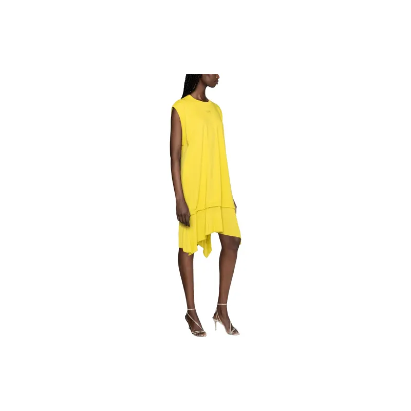 DIESEL Sleeveless Dress Women's Yellow-3