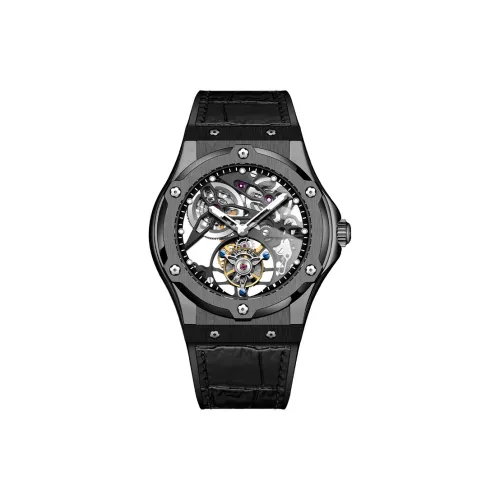 HaofaTourbillon 1916 Manual Mechanical Movement Watch Men's Watches Cut-Out Dial