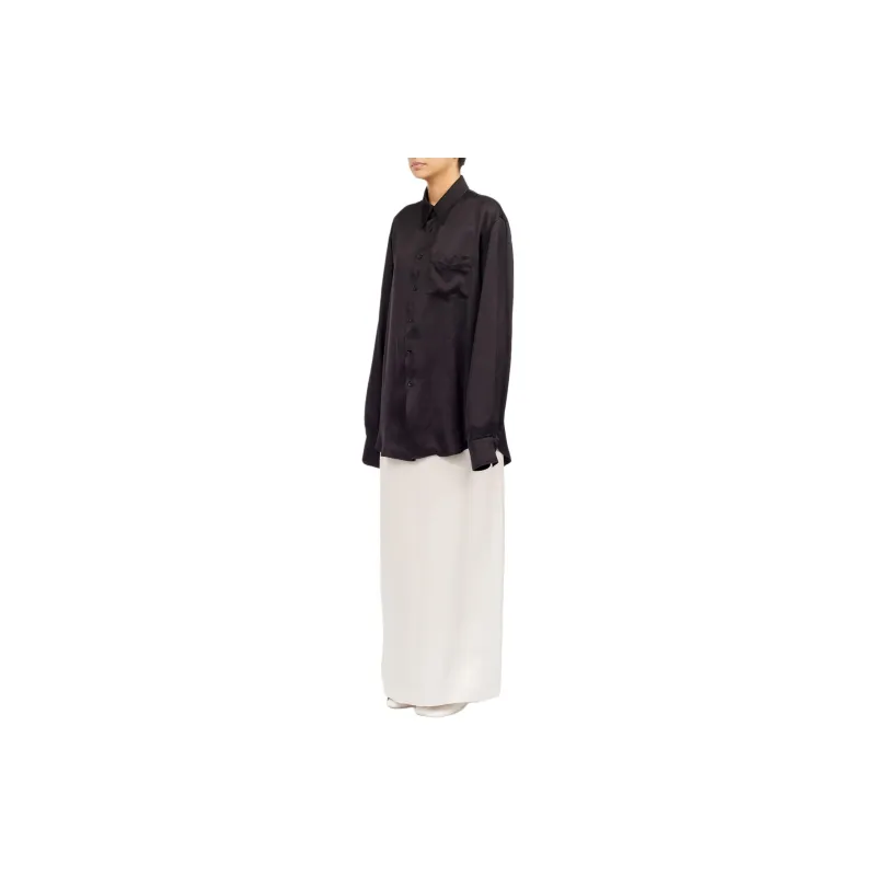 MM6 Maison Margiela Lining Look Two-way Slit-back Shirt-4