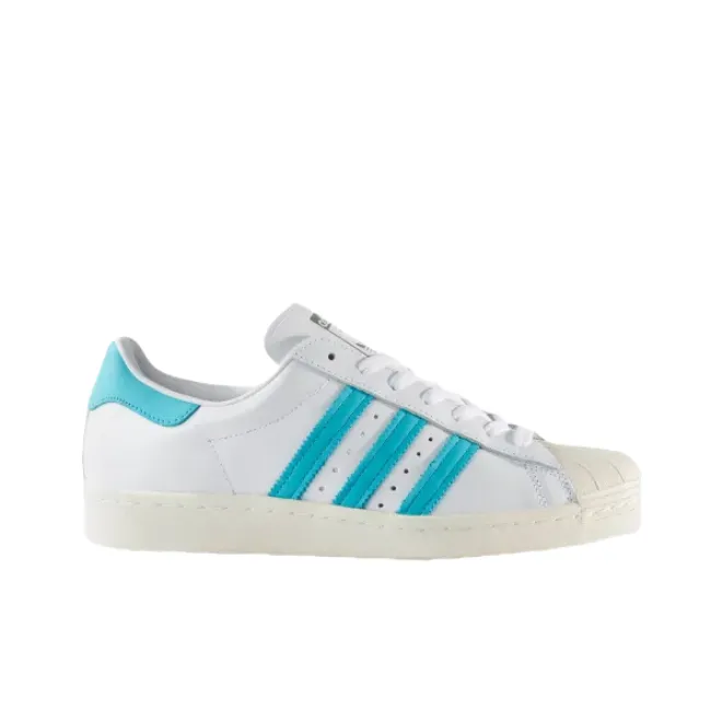 Adidas Originals Superstar 80s Anti Slip Wear Resistant Low Top Skateboard Shoes Unisex White-1