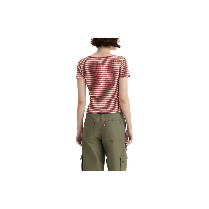 Levis T-Shirts Women's Red-2