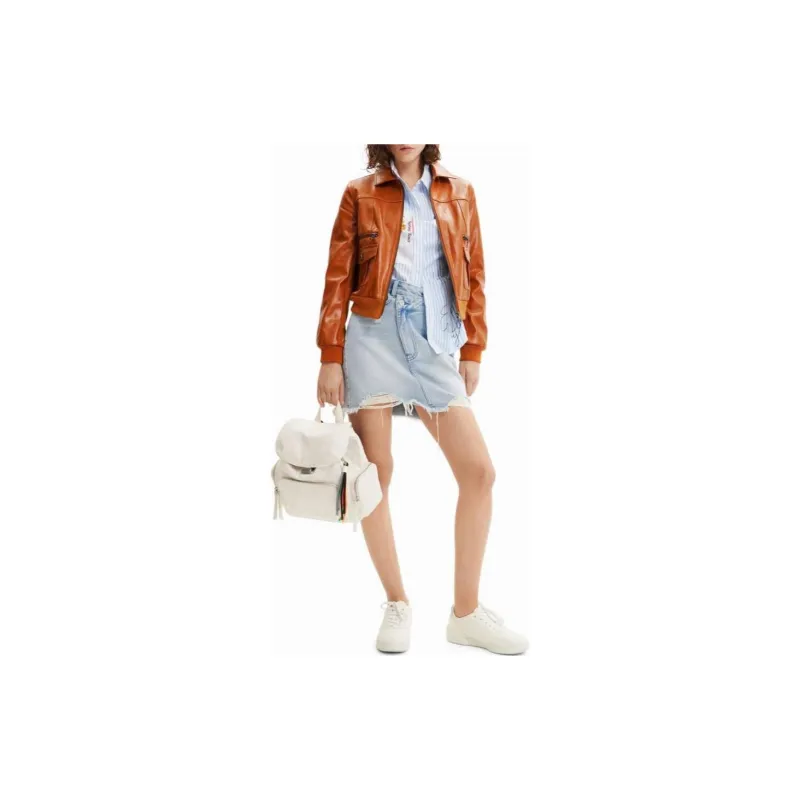 Desigual Jackets & Coats Women's Orange-4