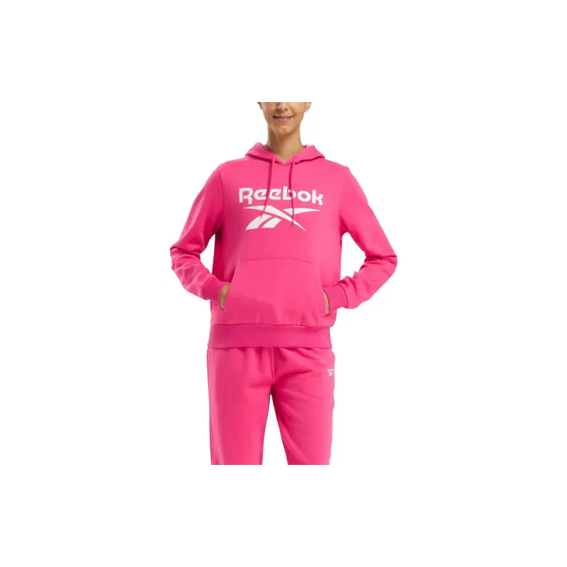 Reebok Identity Big Logo Fleece Sweatshirt Women's Bold Pink-2
