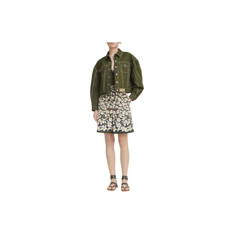LONGCHAMP Jackets Coats Women's Khaki-1