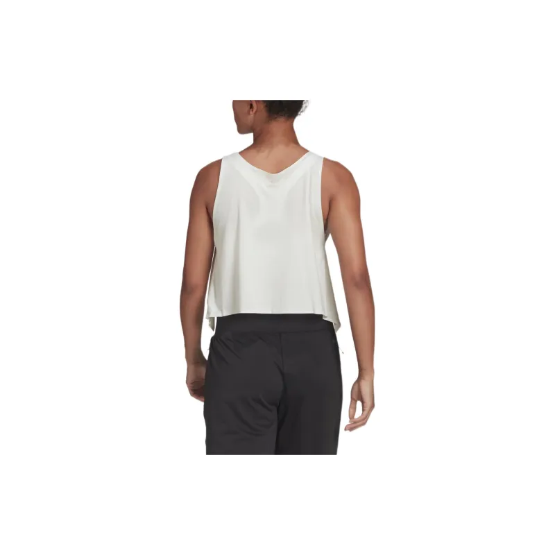 Adidas Sleeveless Sports Shirts Women's White-3