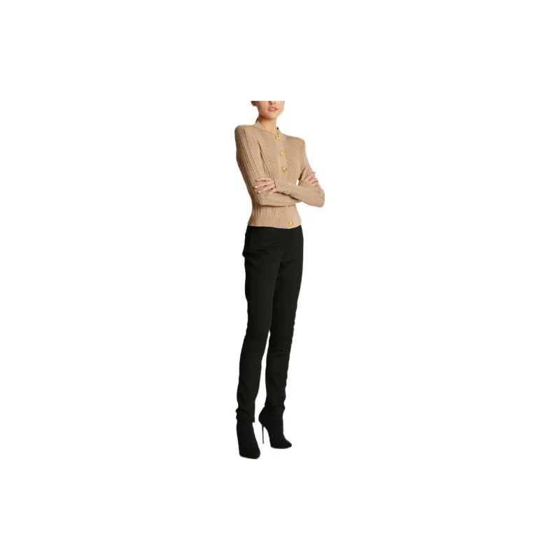 BALMAIN FW22 Knitwear Women's Khaki-3