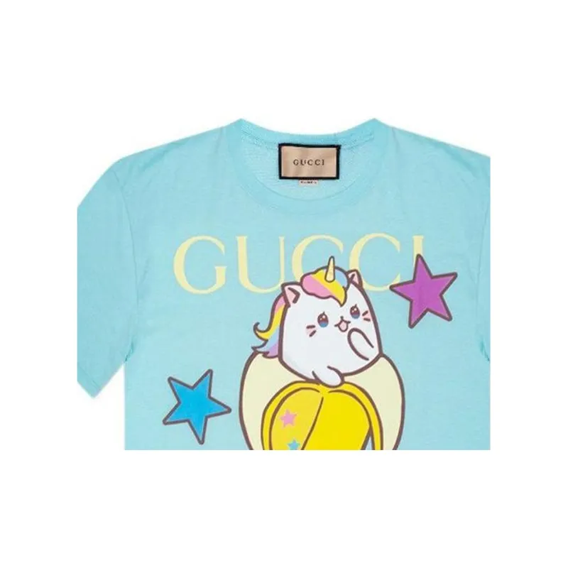 GUCCI X Bananya Logo print T shirt-4