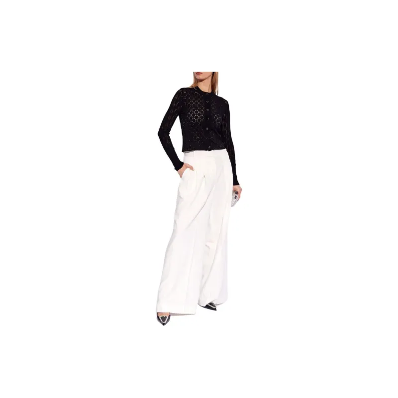 Lanvin Button Up Openwork Knitted Cardigan-1