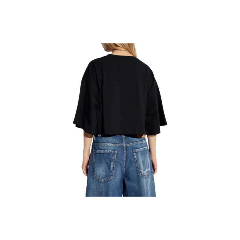 DSQUARED 2 Cropped Oversize Fit T Shirt-2