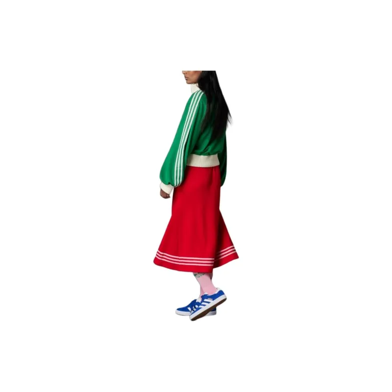 adidas originals Women's Adicolor 70s Blouson Track Top Green-2
