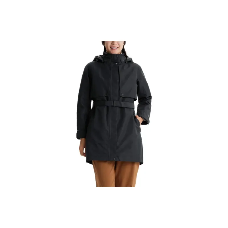 Columbia Transit Hiking Waterproof And Breathable Warm Windbreaker Jacket Women's Black-2