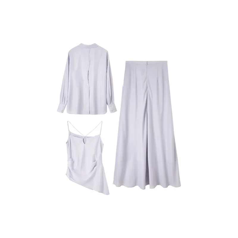 SENTUBILA Shirt Matching Sets Women's-5