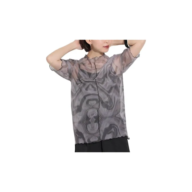 Beams T Shirt Women's Charcoal Gray-5