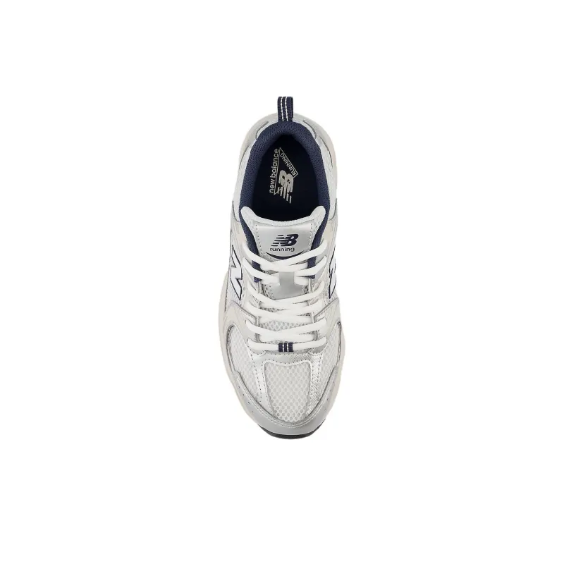 New Balance NB 530 Cushioning And Breathable Low Top Kids' Running Shoes White Blue Silver Teenagers-3