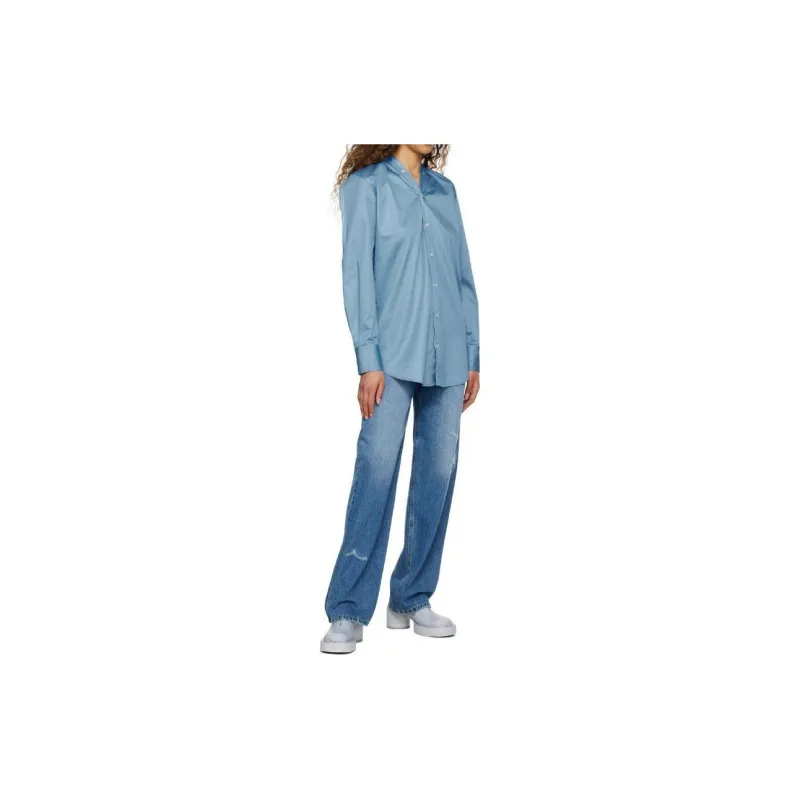 MM6 Maison Margiela Shirt Women's Blue-3