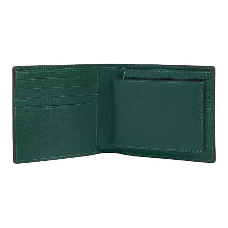 COACH 3 IN 1 Wallet Leather Wallet Mini Unisex Emerald Green-1