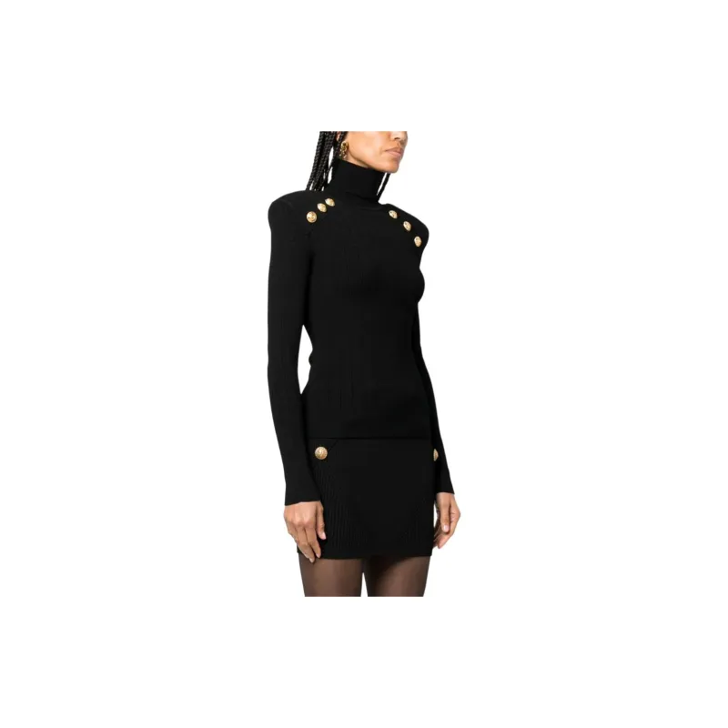 BALMAIN Button Detailed Knitted Jumper-3