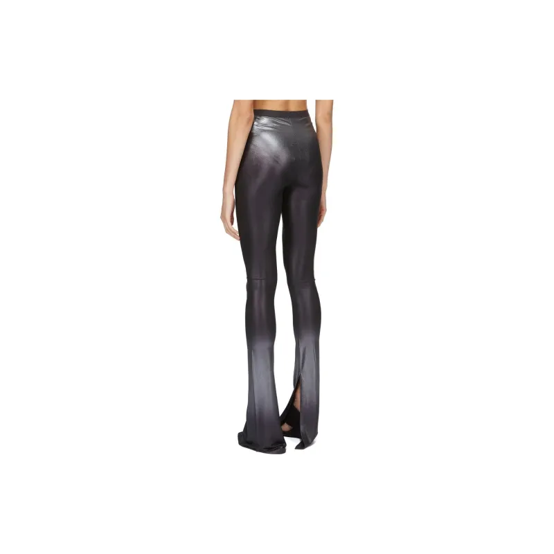 RICK OWENS Carmen Metallic Flared Trousers-2