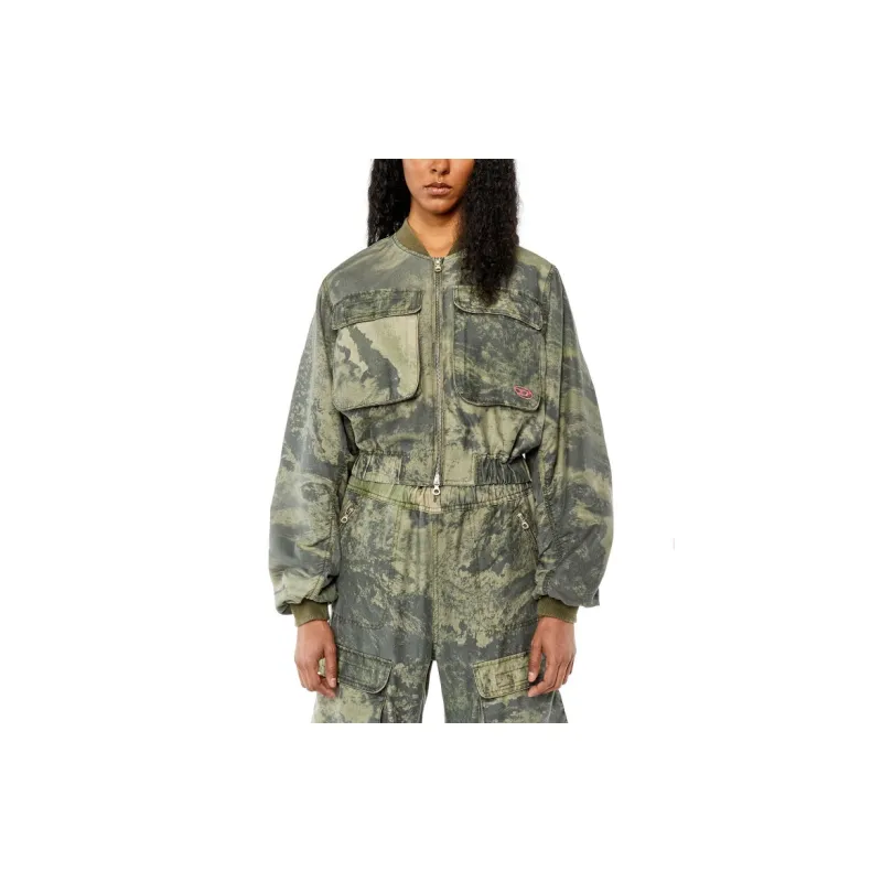 DIESEL G Khlo Camouflage Bomber Jacket 'Army Green'-2