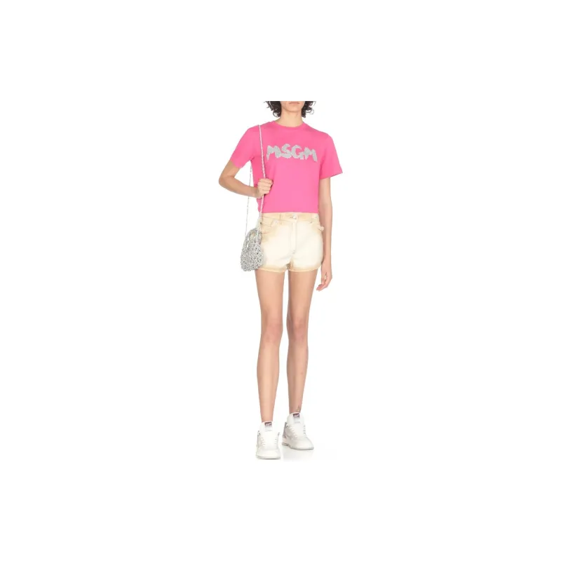 MSGM T Shirts Women's Pink-2