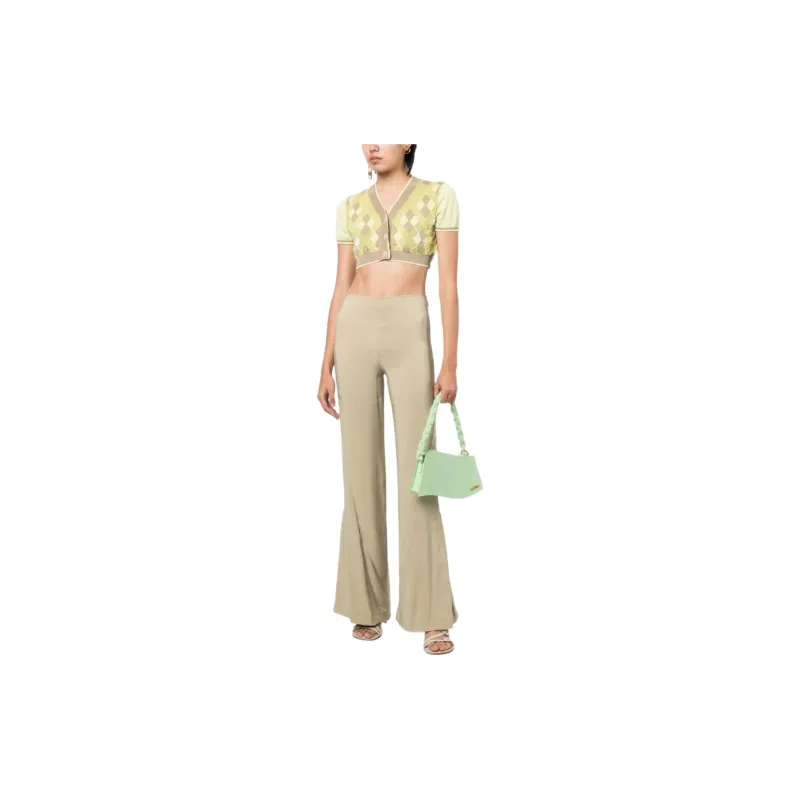 Jacquemus Argyle check pattern Cropped Top-1