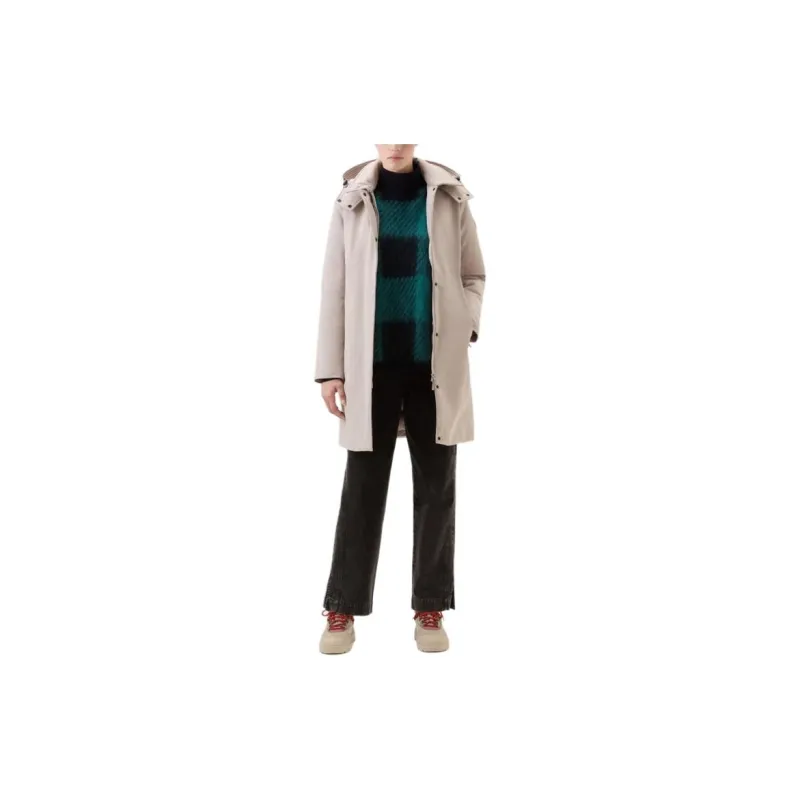 WOOLRICH Logo Patch Hooded Parka-1