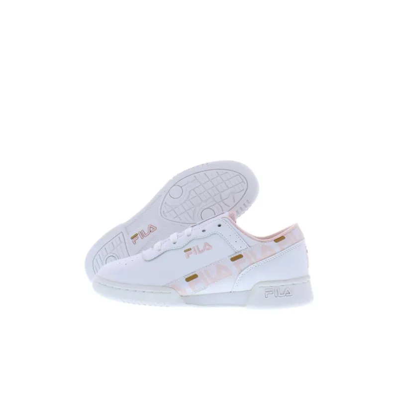FILA KIDS Original Fitness Tape Durable Breathable Low Top Kids' Skateboarding Shoes White Kids'-3