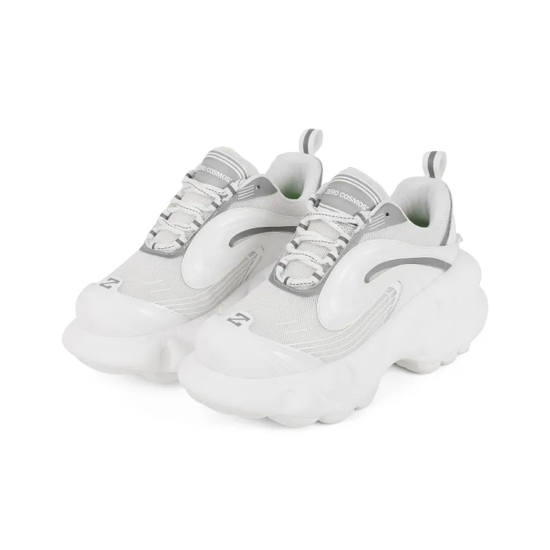 ZERO COSMOS Cushioning Low Top Chunky Sneakers Unisex White-1