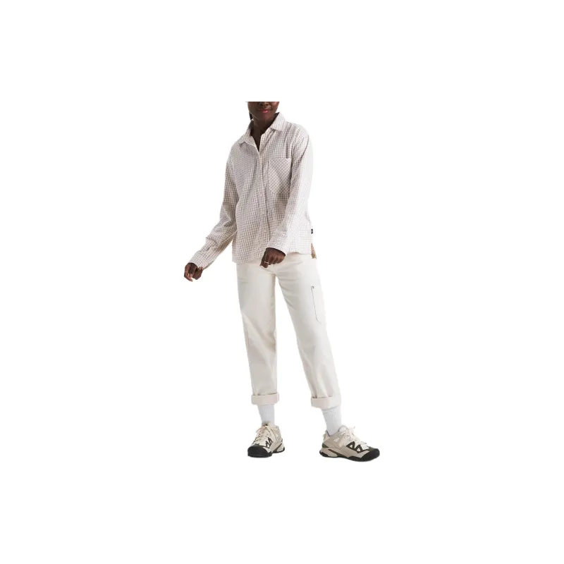 THE NORTH FACE Arroyo Shirt Women's White Sand Dune Mesh-4