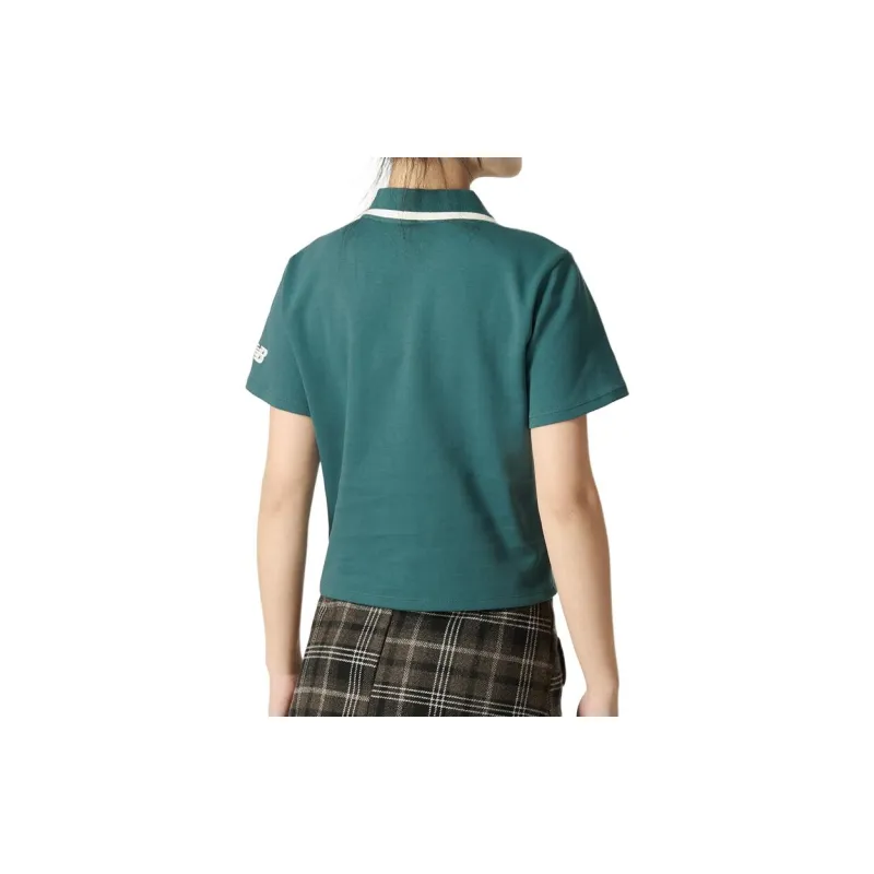 New Balance Polo Shirt Women's Dark Green-3