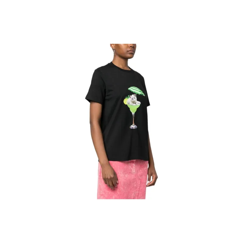 MSGM T Shirts Women's Black-3